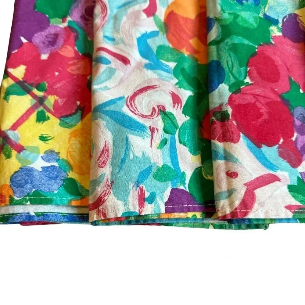 Goeters For Necessities Bold Floral Napkins Vintage Retro Colorful 21